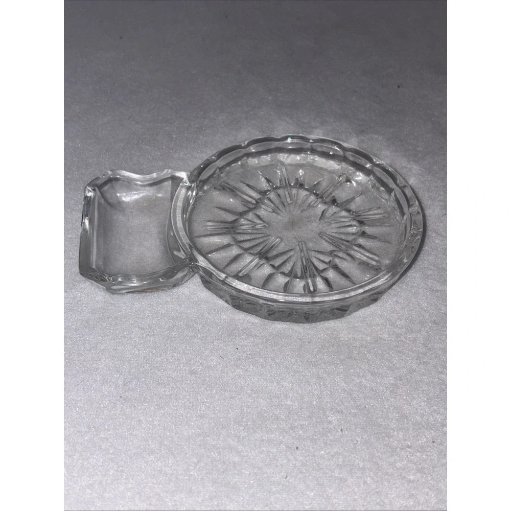 Shannon Crystal Freedom Pattern Coasters‎ With Spoon Rest Combo Vintage set of 3